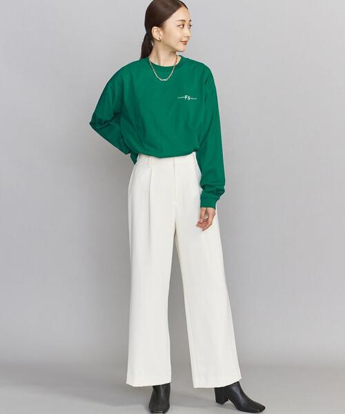 BEAUTY&YOUTH UNITED ARROWS（ビューティーアンドユースユナイテッドアローズ）の「【WEB限定】by FREEDOM STANDARD カットソー（Tシャツ/カットソー・メンズ・ホワイト/ブラック/ベージュ/グレー/ケリー・S/M/L）」の20枚目の写真