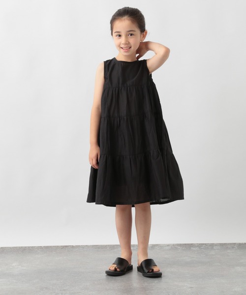 GLOBAL WORK(グローバルワーク)の「【キッズ】2wayティアードワンピ/957739(ワンピース・キッズ・ブラック/ライトパープル・110cm/100cm/130cm/150cm/160cm/120cm/140cm)」の8枚目の写真