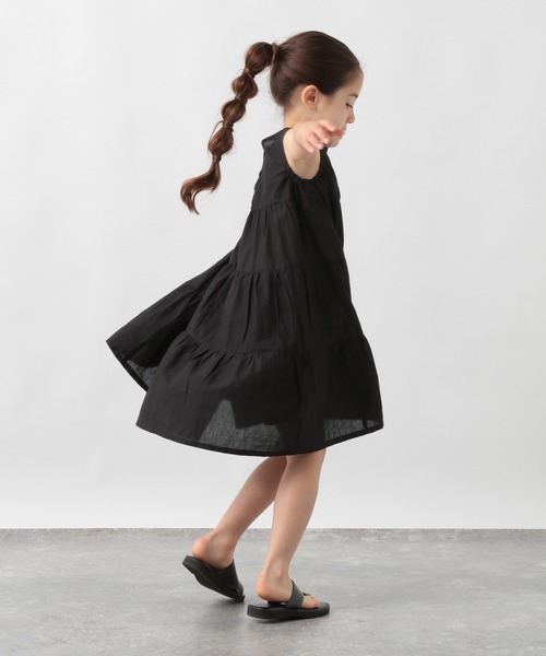 GLOBAL WORK(グローバルワーク)の「【キッズ】2wayティアードワンピ/957739(ワンピース・キッズ・ブラック/ライトパープル・110cm/100cm/130cm/150cm/160cm/120cm/140cm)」の3枚目の写真