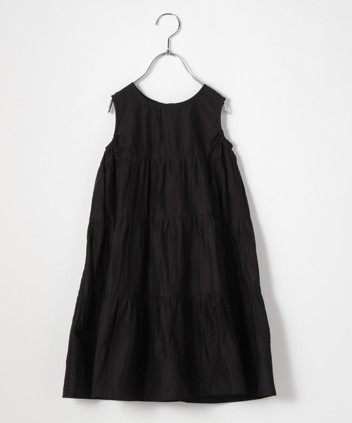 GLOBAL WORK(グローバルワーク)の「【キッズ】2wayティアードワンピ/957739(ワンピース・キッズ・ブラック/ライトパープル・110cm/100cm/130cm/150cm/160cm/120cm/140cm)」の4枚目の写真