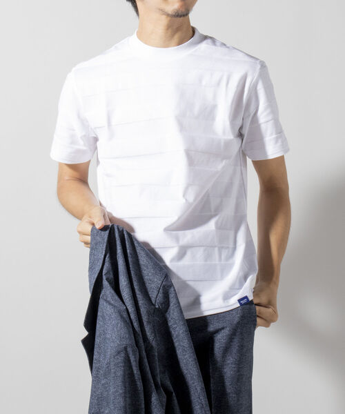 NOLLEY'S goodman（ノーリーズグッドマン）の「リンクスドレス Tシャツ（※ジャケットインナー専用Tシャツ ジャケT）（Tシャツ/カットソー・メンズ・ホワイト/ブラック/ネイビー・SMALL/MEDIUM/LARGE/X-LARGE）」の8枚目の写真