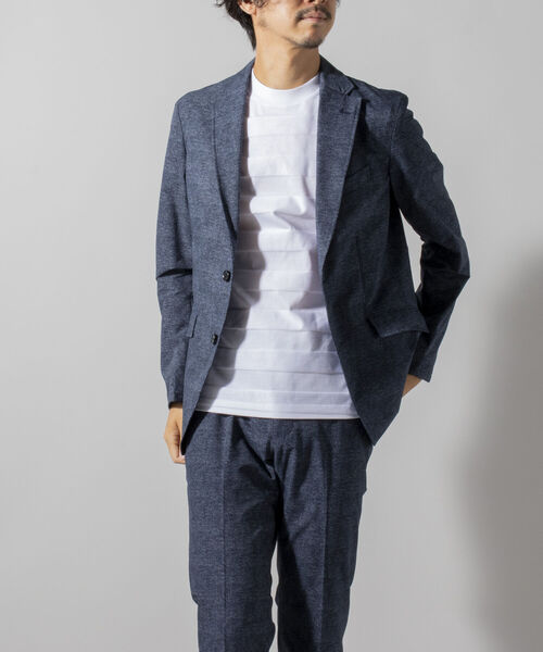 NOLLEY'S goodman（ノーリーズグッドマン）の「リンクスドレス Tシャツ（※ジャケットインナー専用Tシャツ ジャケT）（Tシャツ/カットソー・メンズ・ホワイト/ブラック/ネイビー・SMALL/MEDIUM/LARGE/X-LARGE）」の11枚目の写真