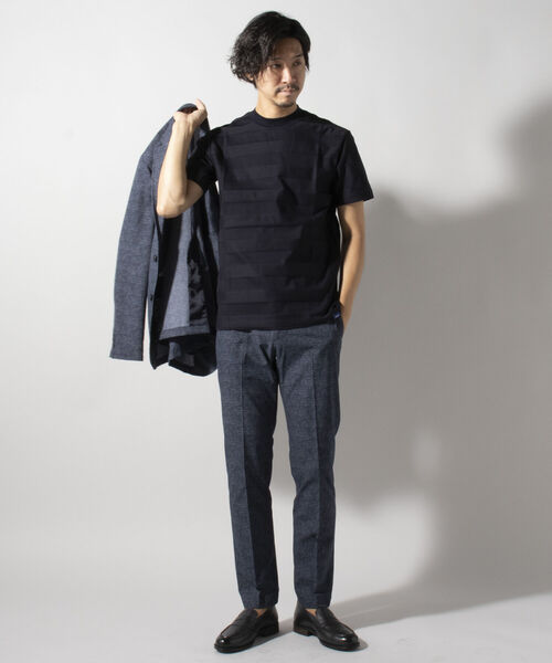 NOLLEY'S goodman（ノーリーズグッドマン）の「リンクスドレス Tシャツ（※ジャケットインナー専用Tシャツ ジャケT）（Tシャツ/カットソー・メンズ・ホワイト/ブラック/ネイビー・SMALL/MEDIUM/LARGE/X-LARGE）」の12枚目の写真