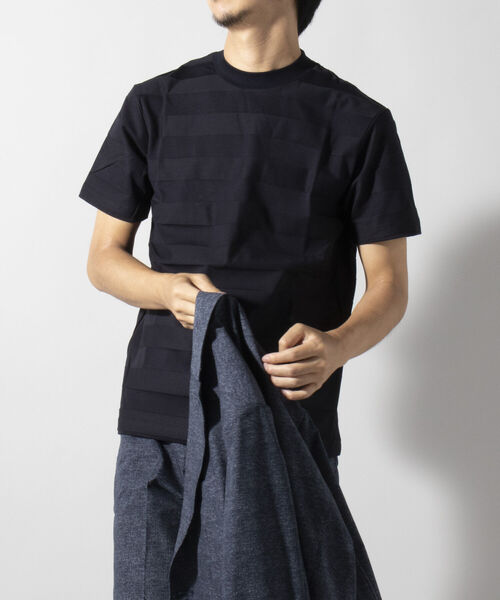 NOLLEY'S goodman（ノーリーズグッドマン）の「リンクスドレス Tシャツ（※ジャケットインナー専用Tシャツ ジャケT）（Tシャツ/カットソー・メンズ・ホワイト/ブラック/ネイビー・SMALL/MEDIUM/LARGE/X-LARGE）」の13枚目の写真