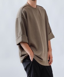 COLONY 2139 | ダンボールトロールアップ袖ビッグシルエットTシャツ/インサイドアウト オーバーサイズT※ユニセックス対応(Tシャツ/カットソー)