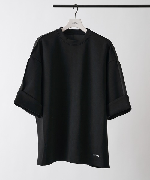 COLONY 2139（コロニートゥーワンスリーナイン）の「ダンボールトロールアップ袖ビッグシルエットTシャツ/インサイドアウト オーバーサイズT※ユニセックス対応（Tシャツ/カットソー・メンズ・ブラック/グレー/カーキ・MEDIUM/LARGE）」の4枚目の写真