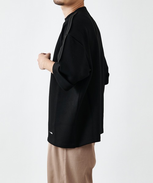 COLONY 2139（コロニートゥーワンスリーナイン）の「ダンボールトロールアップ袖ビッグシルエットTシャツ/インサイドアウト オーバーサイズT※ユニセックス対応（Tシャツ/カットソー・メンズ・ブラック/グレー/カーキ・MEDIUM/LARGE）」の8枚目の写真