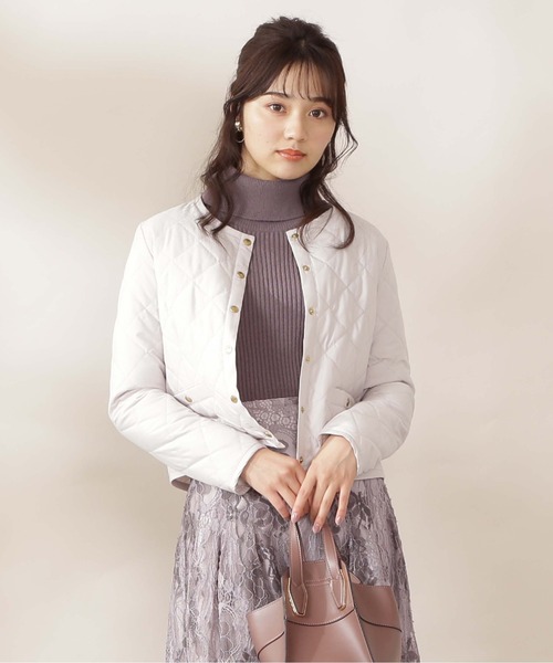 PROPORTION BODY DRESSING（プロポーションボディドレッシング）の「【美人百花11月号 掲載商品】２Ｗａｙ　キルティングタフタジャケット / 1211255002（ブルゾン・レディース・ブラック/オフホワイト/ライトピンク・SMALL/MEDIUM）」の10枚目の写真