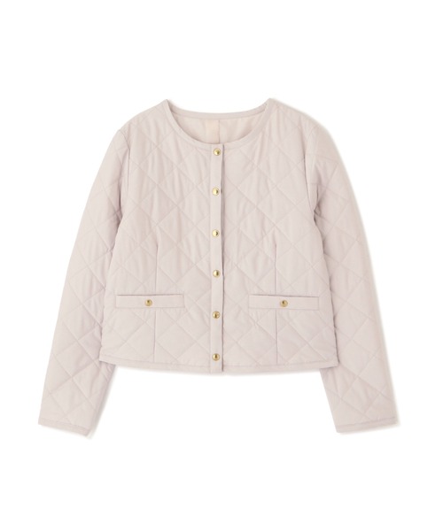 PROPORTION BODY DRESSING（プロポーションボディドレッシング）の「【美人百花11月号 掲載商品】２Ｗａｙ　キルティングタフタジャケット / 1211255002（ブルゾン・レディース・ブラック/オフホワイト/ライトピンク・SMALL/MEDIUM）」の4枚目の写真