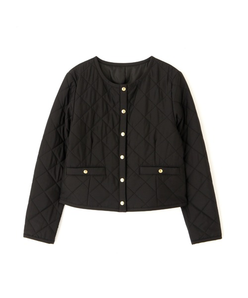 PROPORTION BODY DRESSING（プロポーションボディドレッシング）の「【美人百花11月号 掲載商品】２Ｗａｙ　キルティングタフタジャケット / 1211255002（ブルゾン・レディース・ブラック/オフホワイト/ライトピンク・SMALL/MEDIUM）」の6枚目の写真