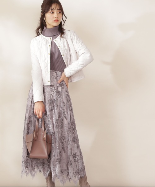 PROPORTION BODY DRESSING（プロポーションボディドレッシング）の「【美人百花11月号 掲載商品】２Ｗａｙ　キルティングタフタジャケット / 1211255002（ブルゾン・レディース・ブラック/オフホワイト/ライトピンク・SMALL/MEDIUM）」の20枚目の写真