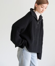 select MOCA | 2021 AW ハーフジップニットトップス(ニット/セーター)