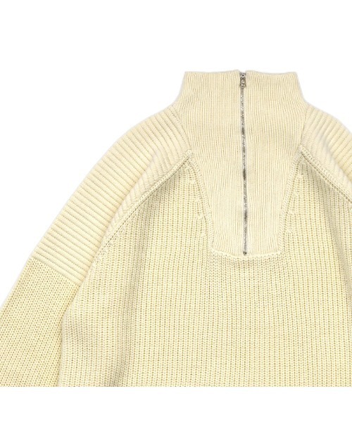 select MOCA（セレクトモカ）の「ハーフジップニットトップス（ニット/セーター・レディース・ブラック/ピンク/アイボリー/バーガンディー・FREE）」の13枚目の写真