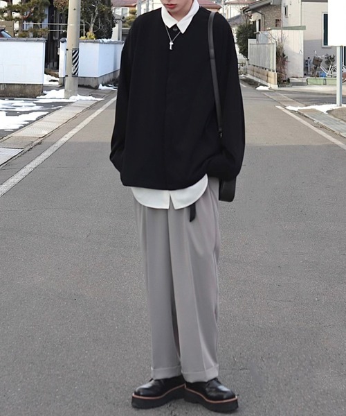 Loose/ルース（ルース）の「オーバル コンパクトショルダーバッグ（ショルダーバッグ・メンズ・ブラック/グレー/グリーン/ブラック系その他・FREE）」の10枚目の写真