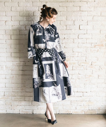 Cepica | フラワープリント切替フレアスカート(スカート)