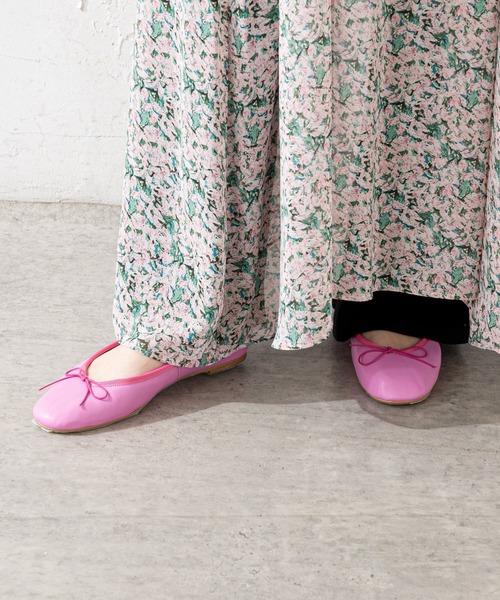 SHENERY（シーナリー）の「COWバレエシューズ（バレエシューズ・レディース・ブラック/ピンク・38/36/37）」の12枚目の写真