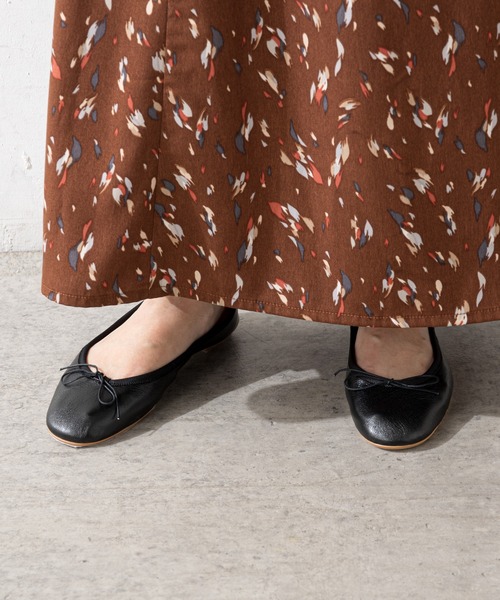 SHENERY（シーナリー）の「COWバレエシューズ（バレエシューズ・レディース・ブラック/ピンク・38/36/37）」の9枚目の写真