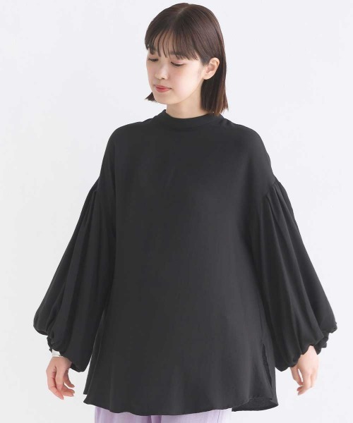 OMNES Supremo(オムネス スプレモ)の「梨地 前後2way袖ボリュームブラウス(シャツ/ブラウス・レディース・ホワイト/ブラック/モカ・FREE)」の9枚目の写真
