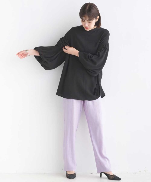 OMNES Supremo(オムネス スプレモ)の「梨地 前後2way袖ボリュームブラウス(シャツ/ブラウス・レディース・ホワイト/ブラック/モカ・FREE)」の12枚目の写真