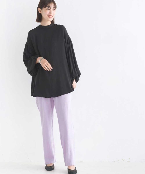 OMNES Supremo(オムネス スプレモ)の「梨地 前後2way袖ボリュームブラウス(シャツ/ブラウス・レディース・ホワイト/ブラック/モカ・FREE)」の13枚目の写真