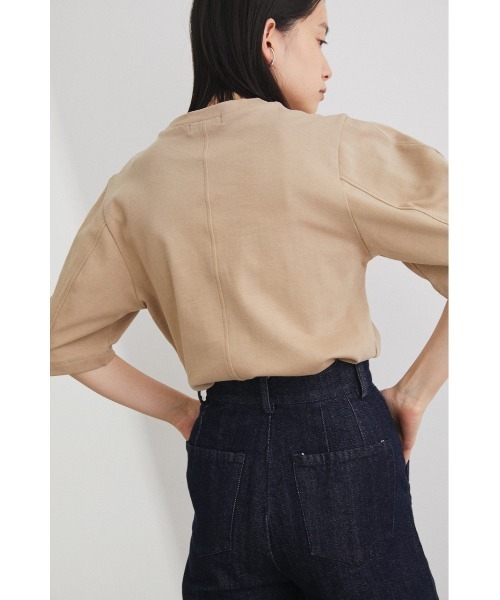 STYLEMIXER（スタイルミキサー）の「ｺｸｰﾝｽﾘｰﾌﾞTｼｬﾂ（Tシャツ/カットソー・レディース・ライトグリーン/ベージュ/ブラック/ホワイト・FREE）」の16枚目の写真