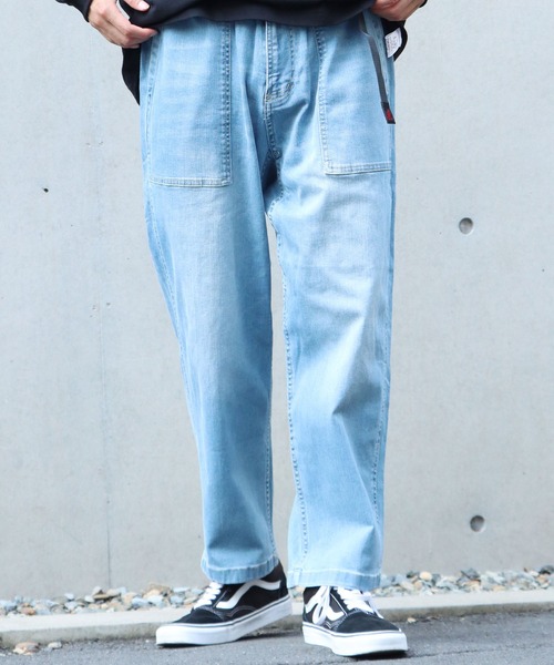 Gramicci（グラミチ）の「Gramicci / グラミチ DENIM LOOSE TAPERED PANTS  ワイド デニムパンツ クライミング テーパード（デニムパンツ・メンズ・ナチュラル/ダークブルー/ワンウォッシュ/ライトブルー・M/S/L/XL）」の14枚目の写真