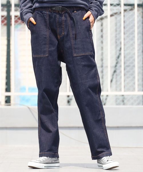Gramicci（グラミチ）の「Gramicci / グラミチ DENIM LOOSE TAPERED PANTS  ワイド デニムパンツ クライミング テーパード（デニムパンツ・メンズ・ナチュラル/ダークブルー/ワンウォッシュ/ライトブルー・M/S/L/XL）」の7枚目の写真
