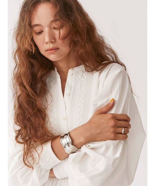 Ungrid（アングリッド）の「コード刺繍コットンワンピース（ワンピース・レディース・ブラック/オフホワイト・FREE）」の5枚目の写真