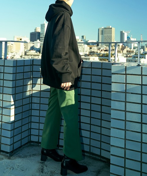 Paragraph（パラグラフ）の「【Paragraph/パラグラフ】 アースロゴプルオーバーフーディー/ユニセックス（パーカー・メンズ・ブラック/グレー/杢グレー/グリーン・ﾌﾘ-）」の14枚目の写真