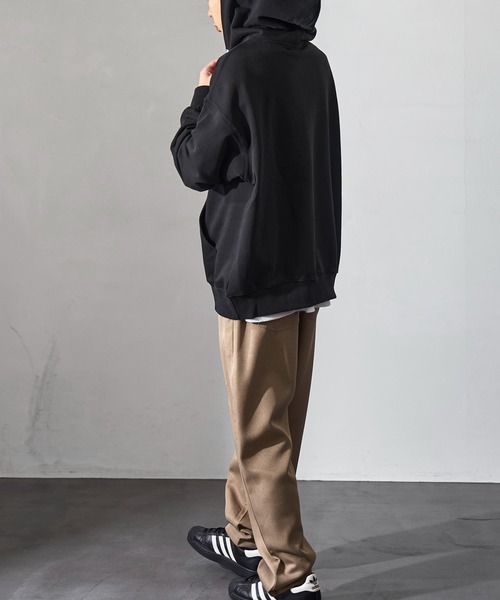 Paragraph（パラグラフ）の「【Paragraph/パラグラフ】 アースロゴプルオーバーフーディー/ユニセックス（パーカー・メンズ・ブラック/グレー/杢グレー/グリーン・ﾌﾘ-）」の7枚目の写真