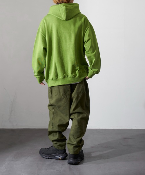 Paragraph（パラグラフ）の「【Paragraph/パラグラフ】 アースロゴプルオーバーフーディー/ユニセックス（パーカー・メンズ・ブラック/グレー/杢グレー/グリーン・ﾌﾘ-）」の12枚目の写真