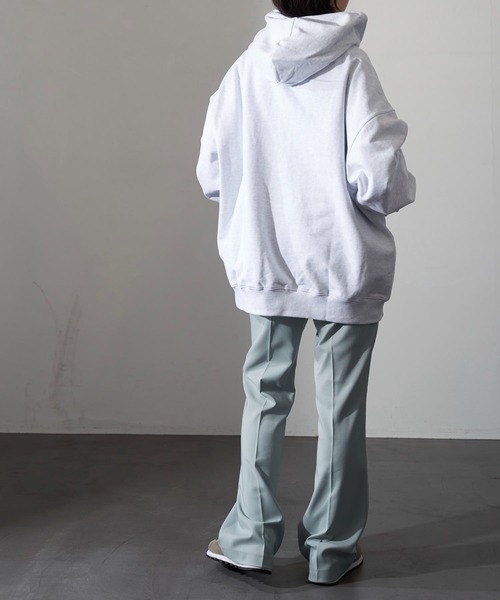 Paragraph（パラグラフ）の「【Paragraph/パラグラフ】 アースロゴプルオーバーフーディー/ユニセックス（パーカー・メンズ・ブラック/グレー/杢グレー/グリーン・ﾌﾘ-）」の10枚目の写真