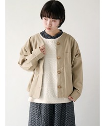 Samansa Mos2 | ドルマンジャケット(ノーカラージャケット)