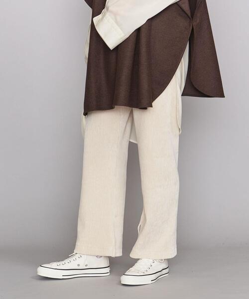 BEAUTY&YOUTH UNITED ARROWS(ビューティーアンドユースユナイテッドアローズ)の「BY コットンポリエステル ジャージースリットパンツ -ウォッシャブル-(その他パンツ・レディース・オレンジ系その他/ナチュラル/ダークブラウン・FREE)」の3枚目の写真