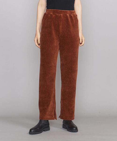 BEAUTY&YOUTH UNITED ARROWS(ビューティーアンドユースユナイテッドアローズ)の「BY コットンポリエステル ジャージースリットパンツ -ウォッシャブル-(その他パンツ・レディース・オレンジ系その他/ナチュラル/ダークブラウン・FREE)」の7枚目の写真
