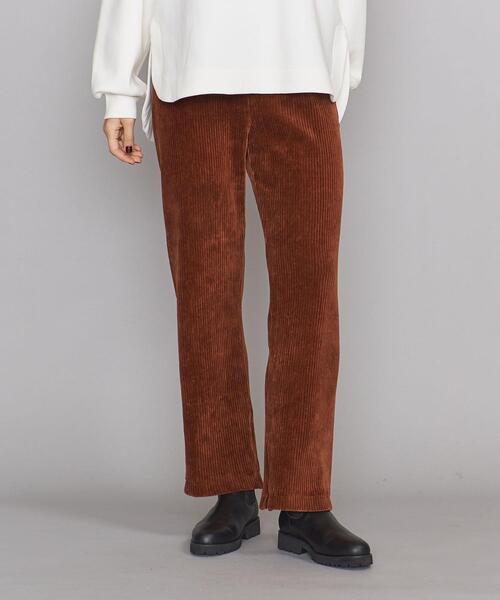 BEAUTY&YOUTH UNITED ARROWS(ビューティーアンドユースユナイテッドアローズ)の「BY コットンポリエステル ジャージースリットパンツ -ウォッシャブル-(その他パンツ・レディース・オレンジ系その他/ナチュラル/ダークブラウン・FREE)」の11枚目の写真