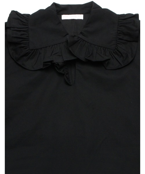 Little sunny bite（リトルサニーバイト）の「Frill mini dress（シャツワンピース・レディース・ホワイト/ブラック・FREE）」の16枚目の写真