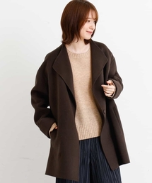 MK MICHEL KLEIN | リバー仕立てウール混コート(その他アウター)