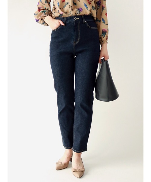 Te chichi(テチチ)の「ストレッチデニムタイトストレートパンツ(デニムパンツ・レディース・ネイビー・SMALL/MEDIUM/LARGE)」の1枚目の写真