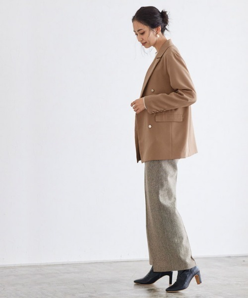 Pierrot（ピエロ）の「ゴールドボタンダブルジャケット（テーラードジャケット・レディース・ネイビー/キャメル・M/L）」の9枚目の写真