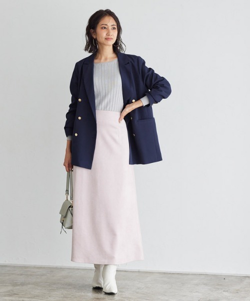 Pierrot（ピエロ）の「ゴールドボタンダブルジャケット（テーラードジャケット・レディース・ネイビー/キャメル・M/L）」の17枚目の写真