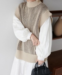 DISCOAT | ストライプベスト(ベスト)