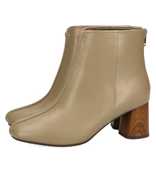 ORiental TRaffic（オリエンタルトラフィック）の「パイピング変形ヒールショートブーツ 11395（ブーツ・レディース・ブラック/グレー/キャメル・LL/3L/SS/S/M/L）」の11枚目の写真