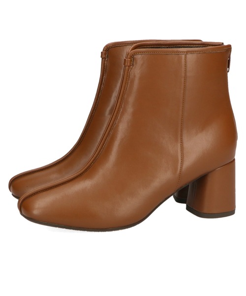 ORiental TRaffic（オリエンタルトラフィック）の「パイピング変形ヒールショートブーツ 11395（ブーツ・レディース・ブラック/グレー/キャメル・LL/3L/SS/S/M/L）」の9枚目の写真