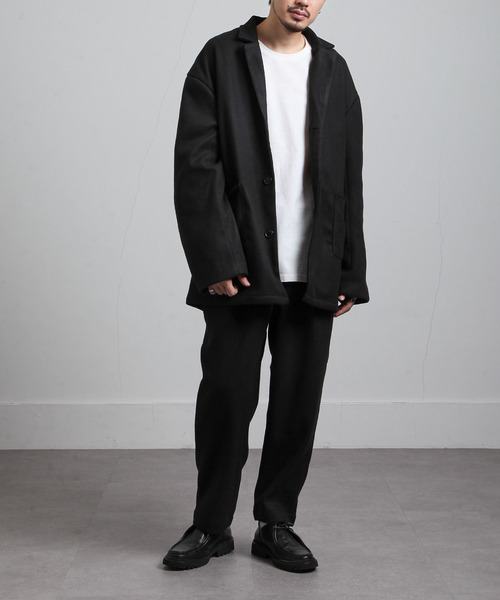 UNCORD(アンコード)の「【UNCORD】【限定SET】ウールライクチェスタージャケット&ウールテーパードパンツ セットアップ/2点セット(セットアップ・メンズ・ブラック/カーキ/グレイッシュベージュ/チャコール・MEDIUM/LARGE)」の5枚目の写真