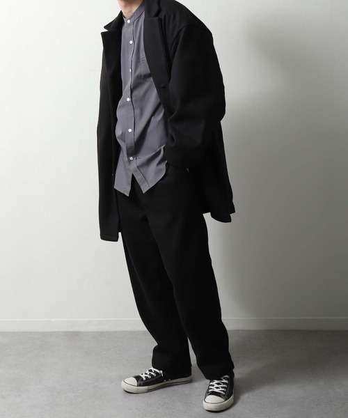 UNCORD(アンコード)の「【UNCORD】【限定SET】ウールライクチェスタージャケット&ウールテーパードパンツ セットアップ/2点セット(セットアップ・メンズ・ブラック/カーキ/グレイッシュベージュ/チャコール・MEDIUM/LARGE)」の10枚目の写真