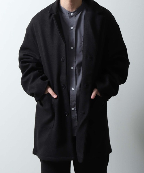 UNCORD(アンコード)の「【UNCORD】【限定SET】ウールライクチェスタージャケット&ウールテーパードパンツ セットアップ/2点セット(セットアップ・メンズ・ブラック/カーキ/グレイッシュベージュ/チャコール・MEDIUM/LARGE)」の7枚目の写真