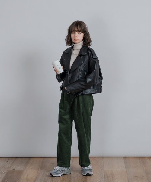 MUHET（ミュエータ）の「リブタートルネックインナー（ニット/セーター・レディース・ブラック/イエロー/アイボリー/ボルドー・SMALL/MEDIUM/LARGE）」の10枚目の写真