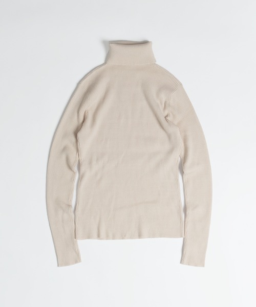 MUHET（ミュエータ）の「リブタートルネックインナー（ニット/セーター・レディース・ブラック/イエロー/アイボリー/ボルドー・SMALL/MEDIUM/LARGE）」の6枚目の写真