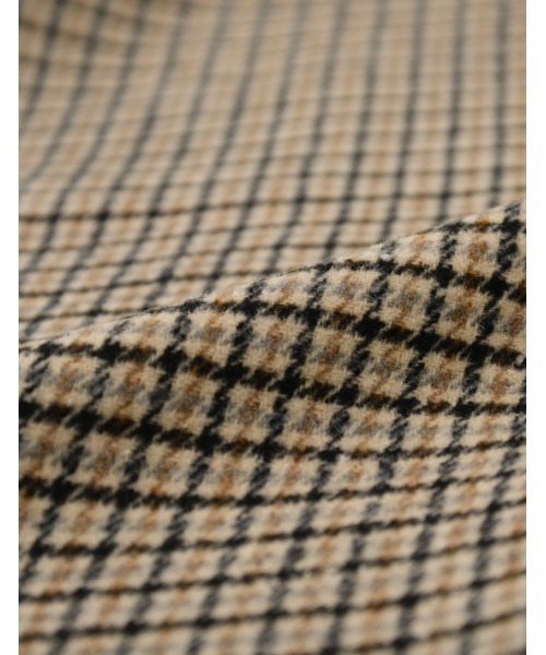 Re:EDIT（リエディ）の「オーバーサイズダブルフェイスチェック柄ミドルコート（チェスターコート・レディース・モカ/ブラック/グレイッシュベージュ/ブラウン・MEDIUM）」の22枚目の写真